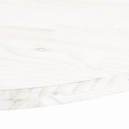 Tampo de mesa oval 70x35x2,5 cm pinho maciço branco