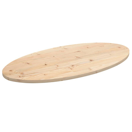 Tampo de mesa 90x45x2,5 cm madeira maciça pinho oval