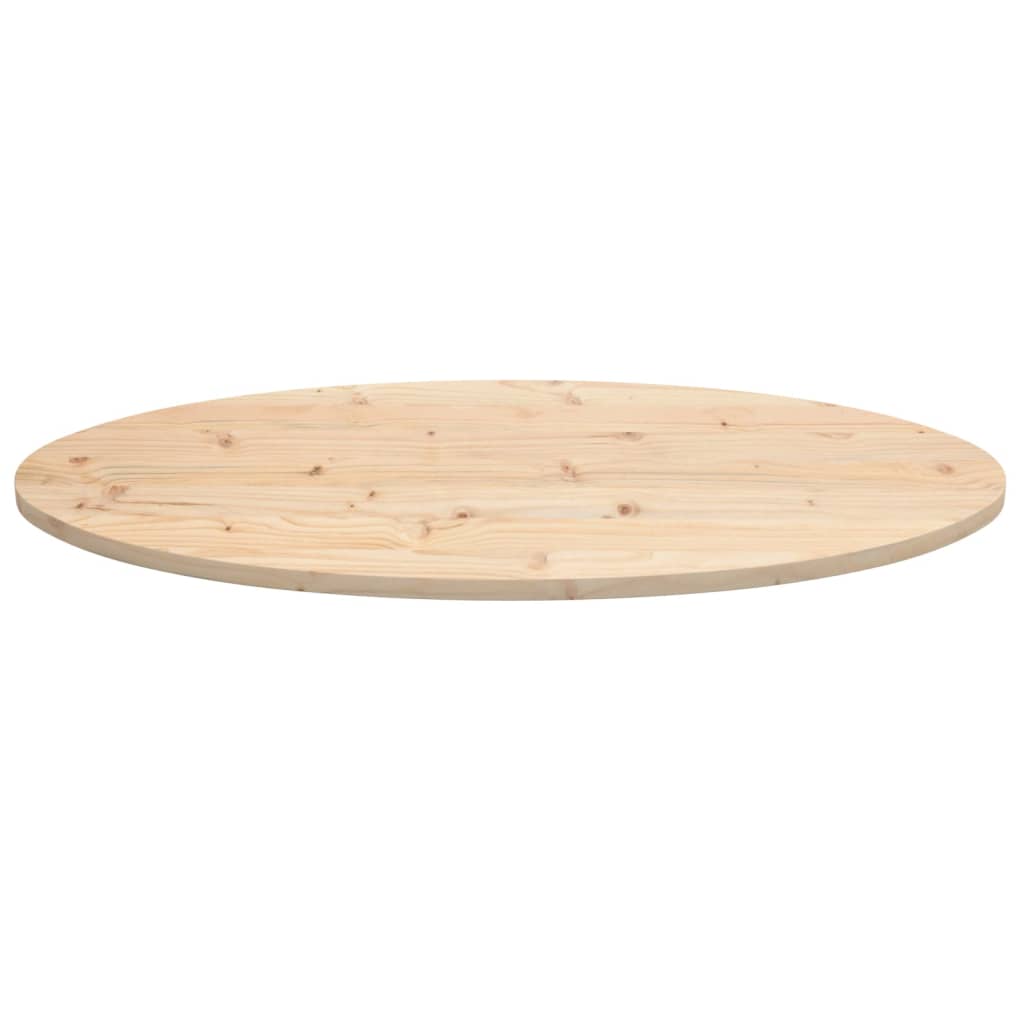 Tampo de mesa 90x45x2,5 cm madeira maciça pinho oval