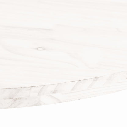 Tampo de mesa oval 90x45x2,5 cm madeira de pinho maciça branco