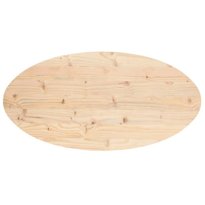 Tampo de mesa oval 100x50x2,5 cm madeira de pinho maciça