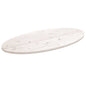 Tampo de mesa oval 100x50x2,5 cm madeira de pinho maciça branco