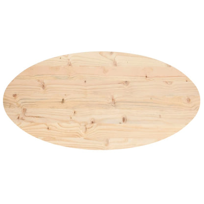 Tampo de mesa oval 110x55x2,5 cm madeira de pinho maciça