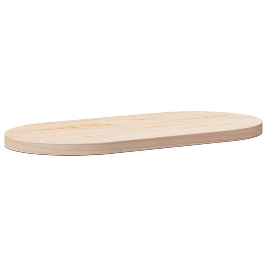 Tampo de mesa 60x30x2,5 cm madeira maciça pinho oval
