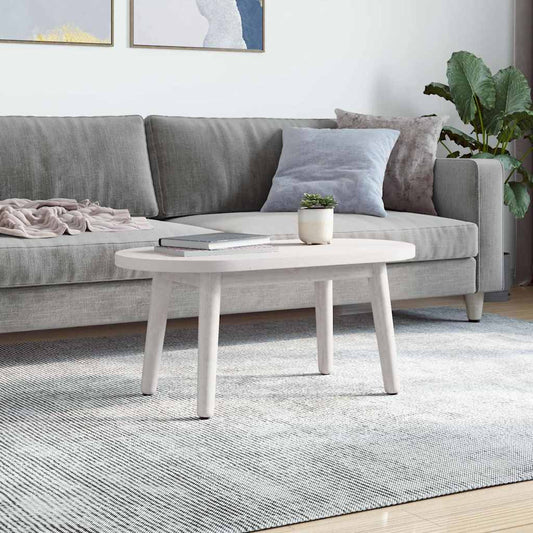 Tampo de mesa oval 60x30x2,5 cm madeira de pinho maciça branco