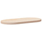 Tampo de mesa 70x35x2,5 cm madeira maciça pinho oval