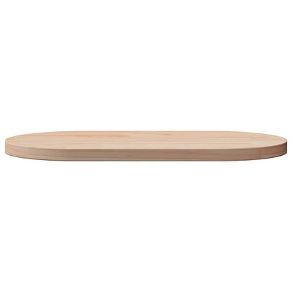 Tampo de mesa 70x35x2,5 cm madeira maciça pinho oval