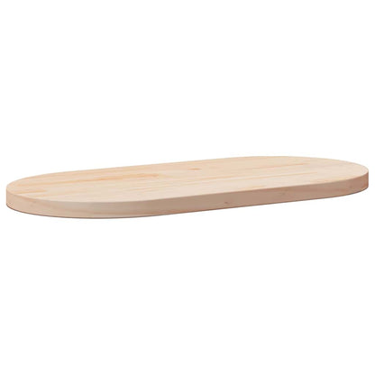 Tampo de mesa 80x40x2,5 cm madeira maciça pinho oval