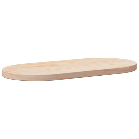 Tampo de mesa 80x40x2,5 cm madeira maciça pinho oval