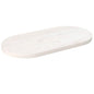 Tampo de mesa oval 80x40x2,5 cm pinho maciço branco