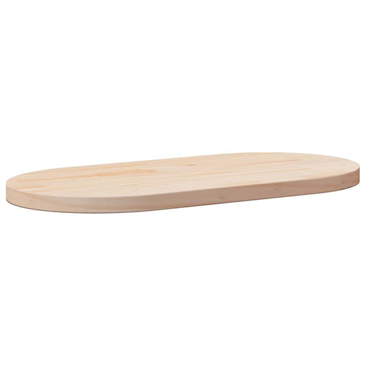 Tampo de mesa 90x45x2,5 cm madeira maciça pinho oval