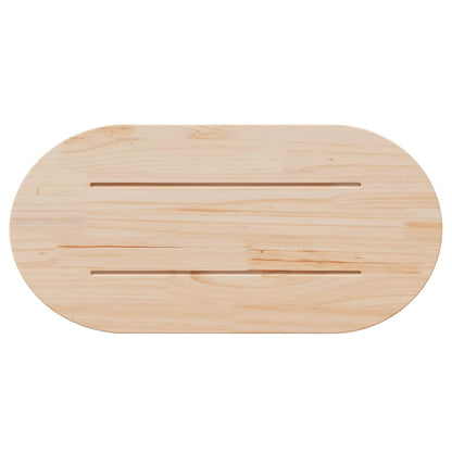 Tampo de mesa 90x45x2,5 cm madeira maciça pinho oval