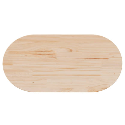 Tampo de mesa 90x45x2,5 cm madeira maciça pinho oval