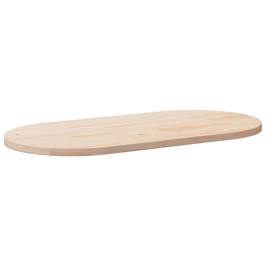 Tampo de mesa 100x50x2,5 cm madeira maciça pinho oval