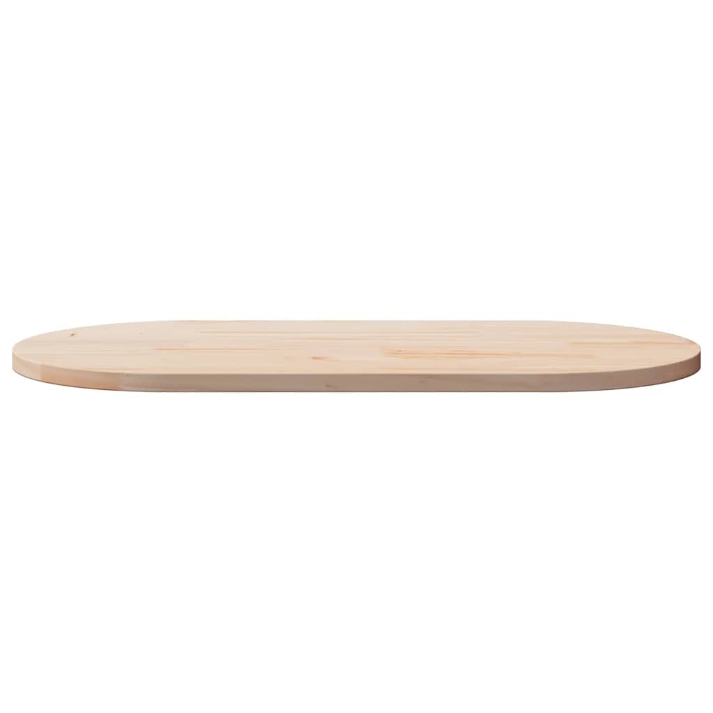 Tampo de mesa 100x50x2,5 cm madeira maciça pinho oval