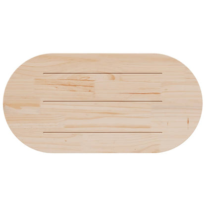 Tampo de mesa 100x50x2,5 cm madeira maciça pinho oval