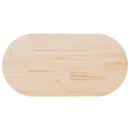 Tampo de mesa 100x50x2,5 cm madeira maciça pinho oval