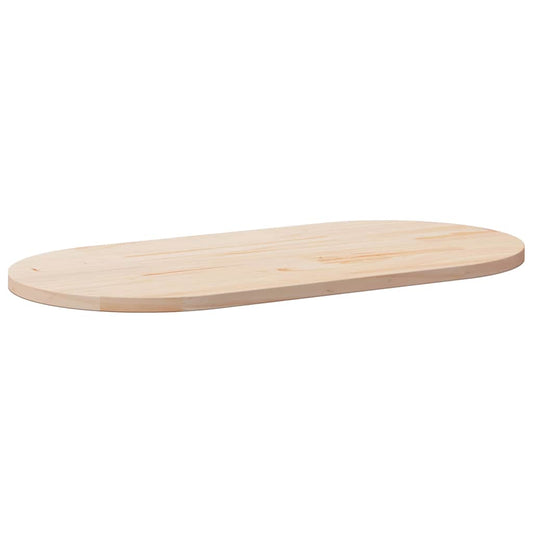 Tampo de mesa 110x55x2,5 cm madeira maciça pinho oval