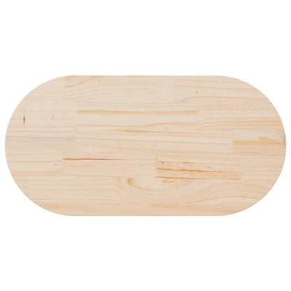 Tampo de mesa 110x55x2,5 cm madeira maciça pinho oval