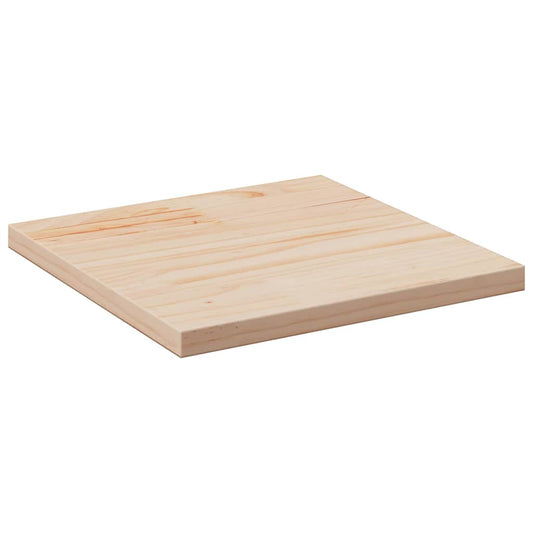 Tampo de mesa quadrado 40x40x2,5 cm pinho maciço branco