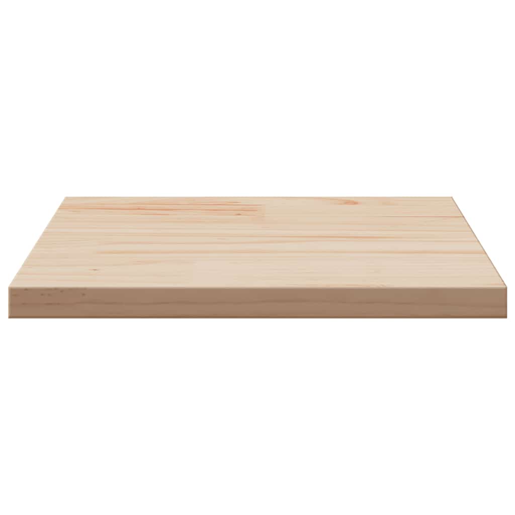 Tampo de mesa quadrado 40x40x2,5 cm pinho maciço branco