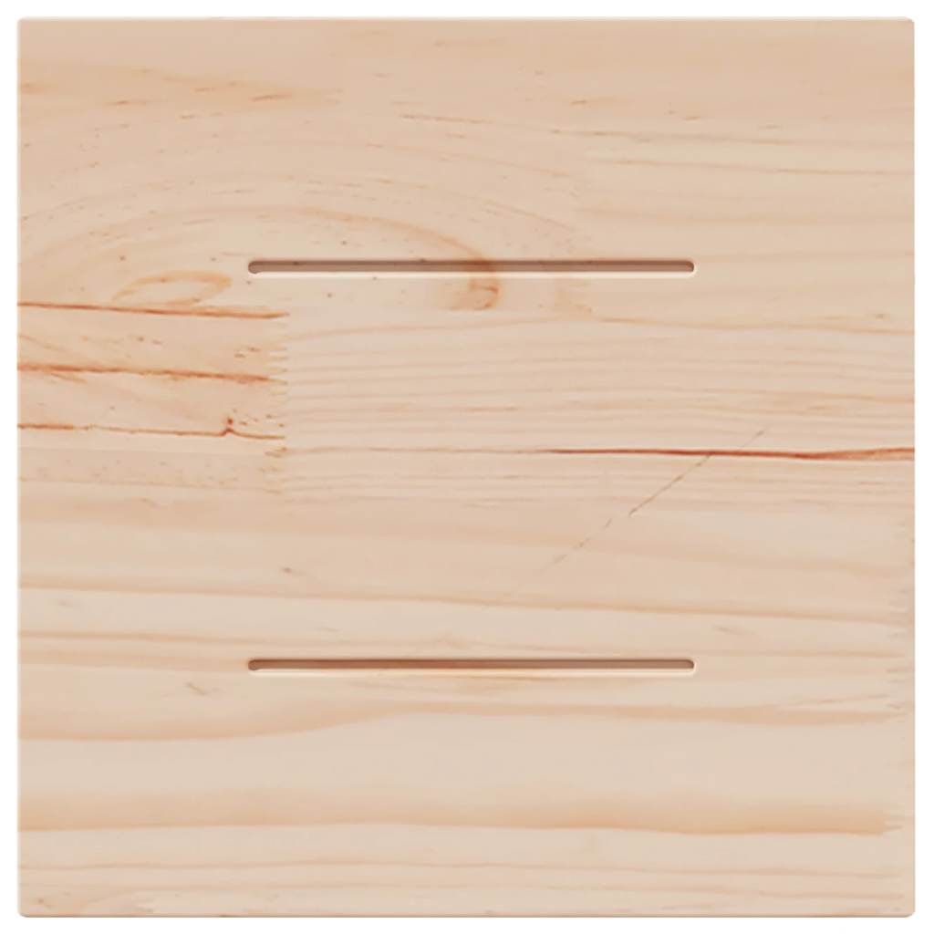 Tampo de mesa quadrado 40x40x2,5 cm pinho maciço branco