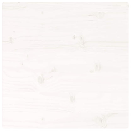 Tampo de mesa quadrado 40x40x2,5 cm pinho maciço branco