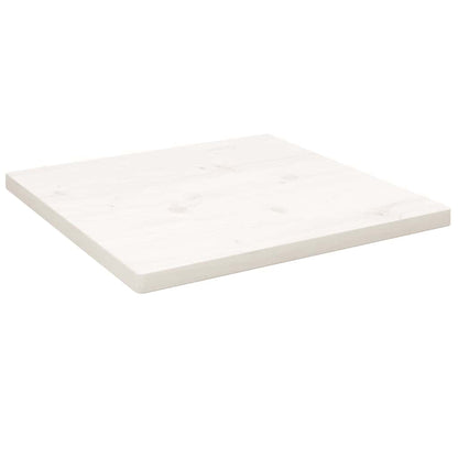 Tampo de mesa quadrado 60x60x2,5 cm pinho maciço branco
