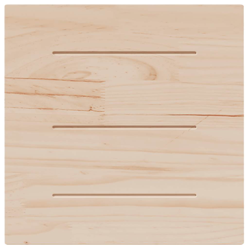 Tampo de mesa quadrado 60x60x2,5 cm pinho maciço branco