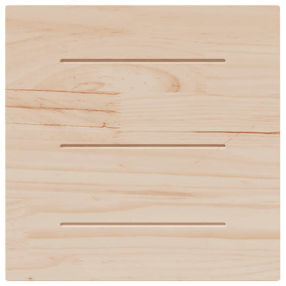 Tampo de mesa quadrado 60x60x2,5 cm pinho maciço branco