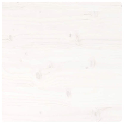Tampo de mesa quadrado 60x60x2,5 cm pinho maciço branco