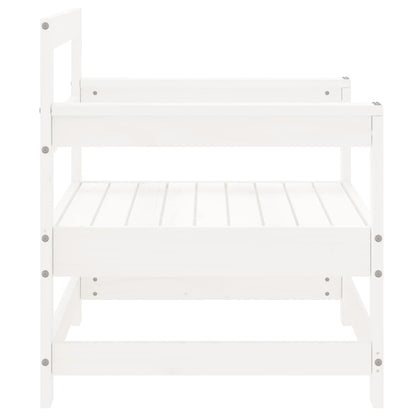 Cadeiras de jardim 2 pcs madeira de pinho maciça branco