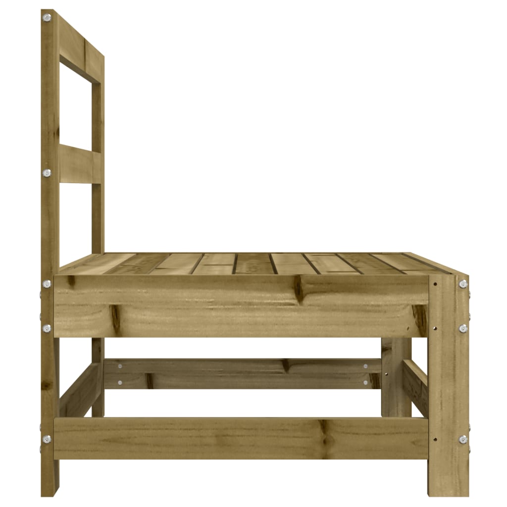 Sofás de centro para jardim 2 pcs madeira de pinho impregnada
