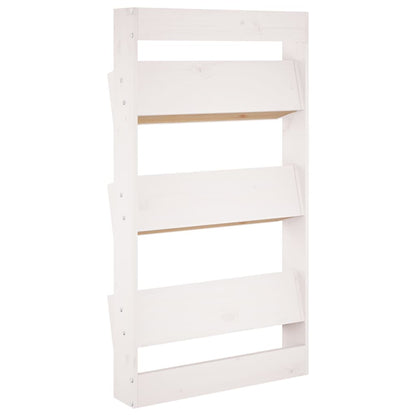 Floreira parede c/ 3 caixas 60x18,5x110 cm pinho maciço branco