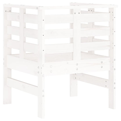 Cadeiras de jardim 2 pcs 61,5x53x71 cm pinho maciço branco