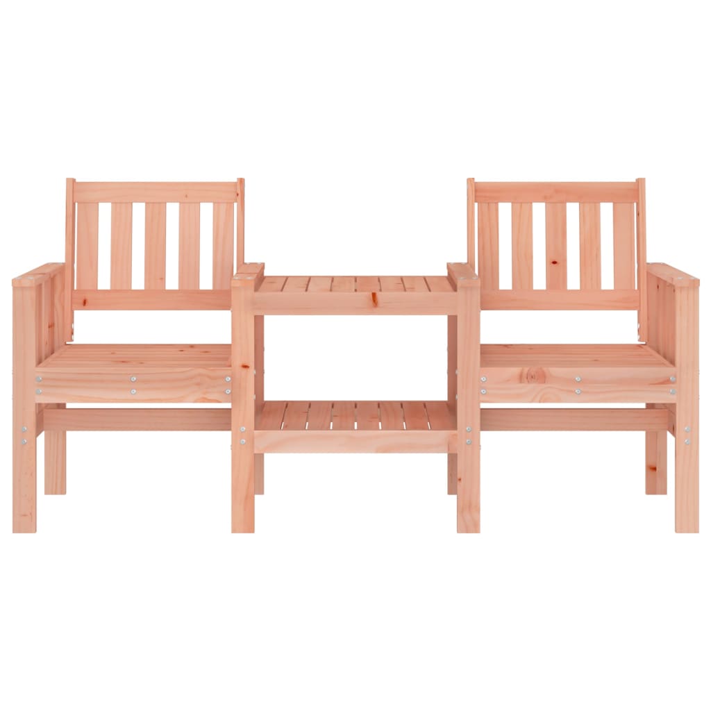 Banco de jardim 2 lugares com mesa madeira de douglas maciça