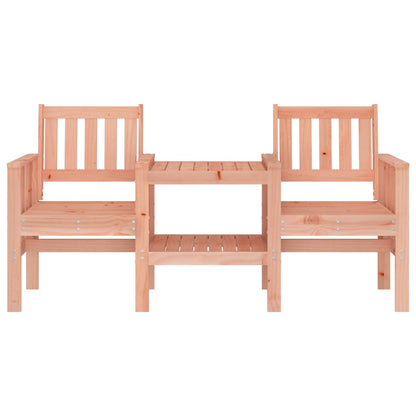 Banco de jardim 2 lugares com mesa madeira de douglas maciça