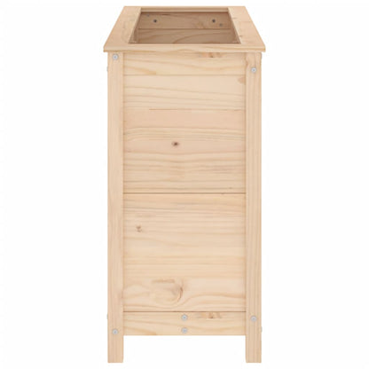 Canteiro elevado de jardim 119,5x40x78 cm pinho maciço