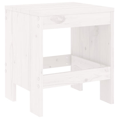 Bancos de jardim 2 pcs 40x36x45 cm pinho maciço branco