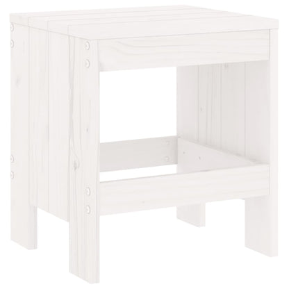 Bancos de jardim 2 pcs 40x36x45 cm pinho maciço branco
