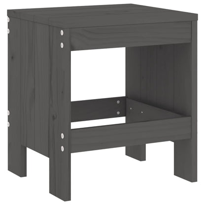 Bancos de jardim 2 pcs 40x36x45 cm pinho maciço cinzento