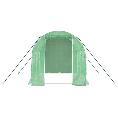 Estufa com estrutura de aço 4 m² 2x2x2 m verde