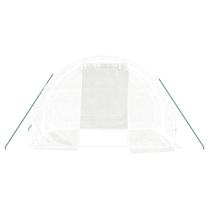 Estufa com estrutura de aço 6 m² 3x2x2 m branco