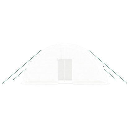 Estufa com estrutura de aço 12 m² 6x2x2,85 m branco