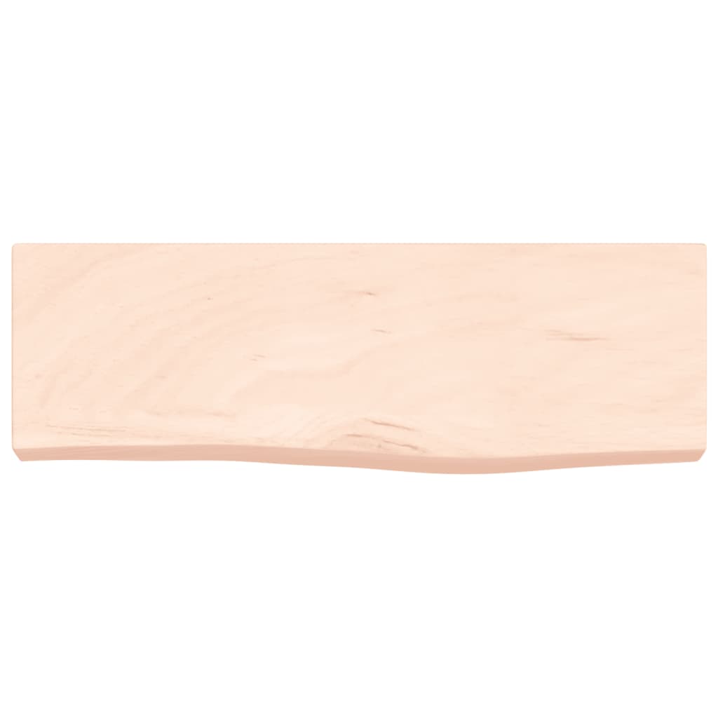 Prateleira de parede 60x20x6 cm carvalho maciço não tratado