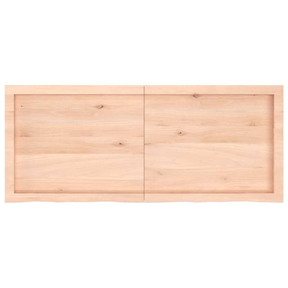 Prateleira de parede 120x50x(2-4)cm carvalho maciço não tratado