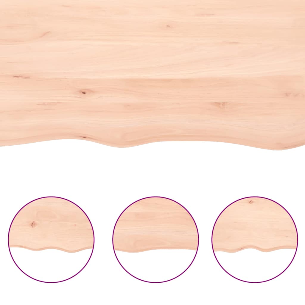 Prateleira de parede 120x50x(2-4)cm carvalho maciço não tratado