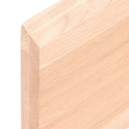 Prateleira de parede 120x50x(2-4)cm carvalho maciço não tratado