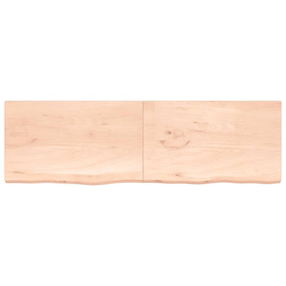 Prateleira de parede 200x60x(2-4)cm carvalho maciço não tratado