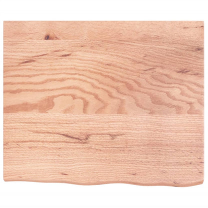 Prateleira de parede 60x50x(2-4) cm carvalho tratado castanho